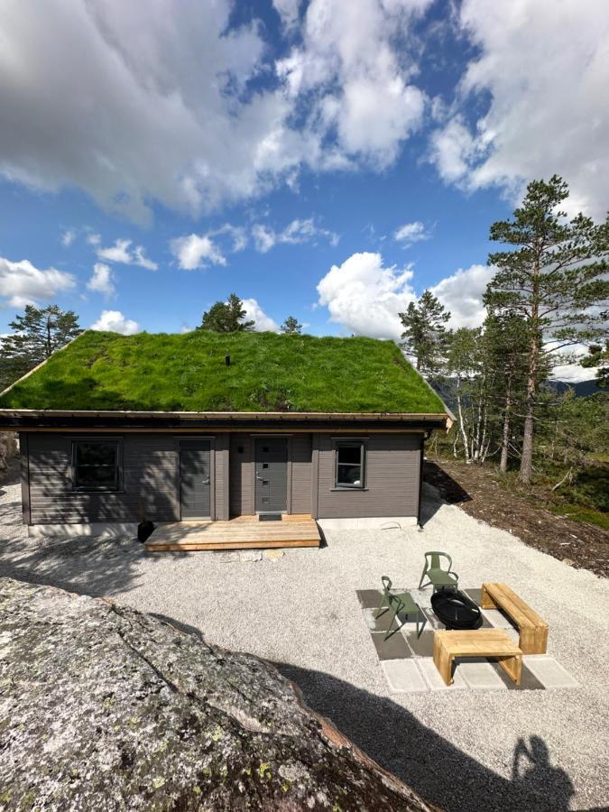 Modern Northern Lights Cabin Drangedal Exterior foto