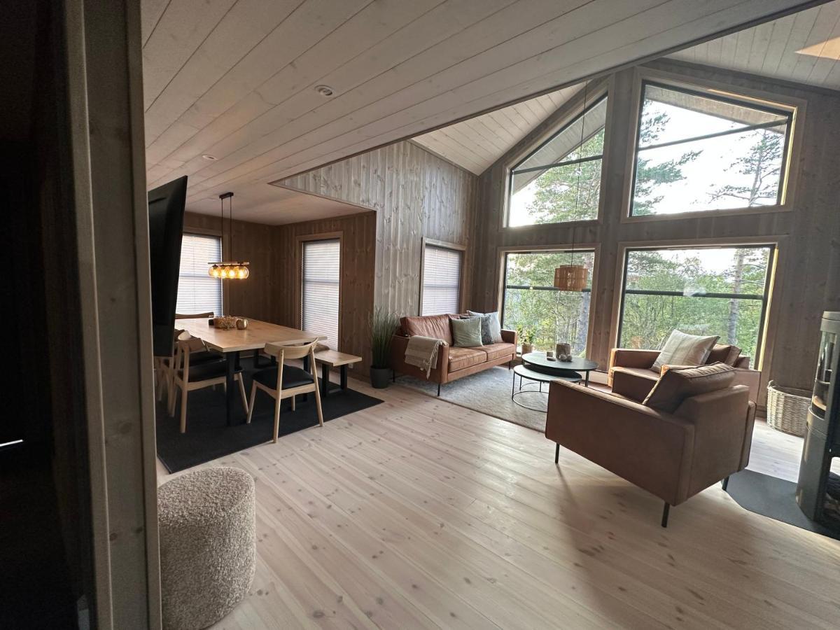 Modern Northern Lights Cabin Drangedal Exterior foto