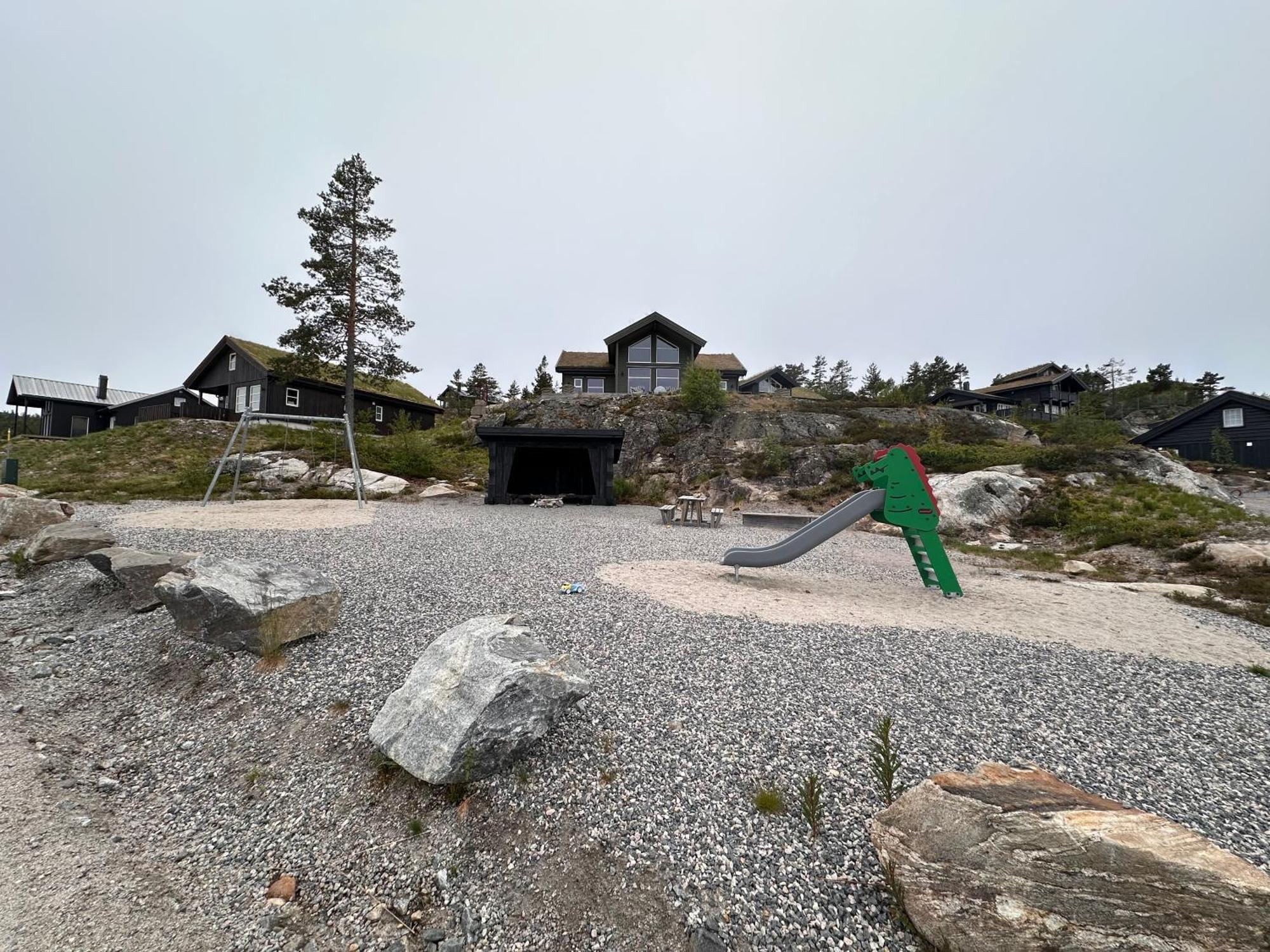 Modern Northern Lights Cabin Drangedal Exterior foto